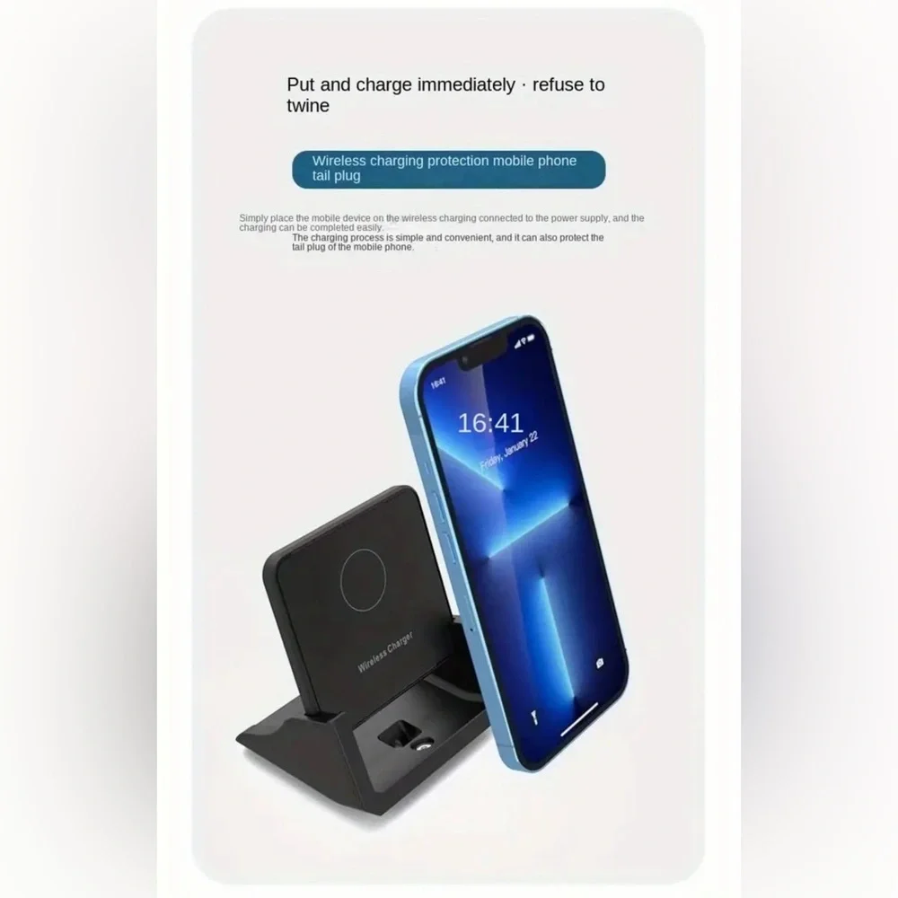 NEW😊 Fast Wireless Charging Stand For iPhone & For SamSung